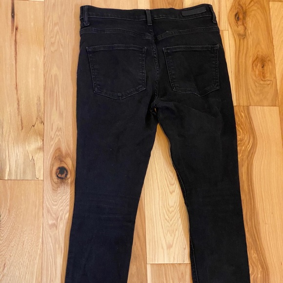 Black highwasted, stretchy, Express jeans - Picture 4 of 5